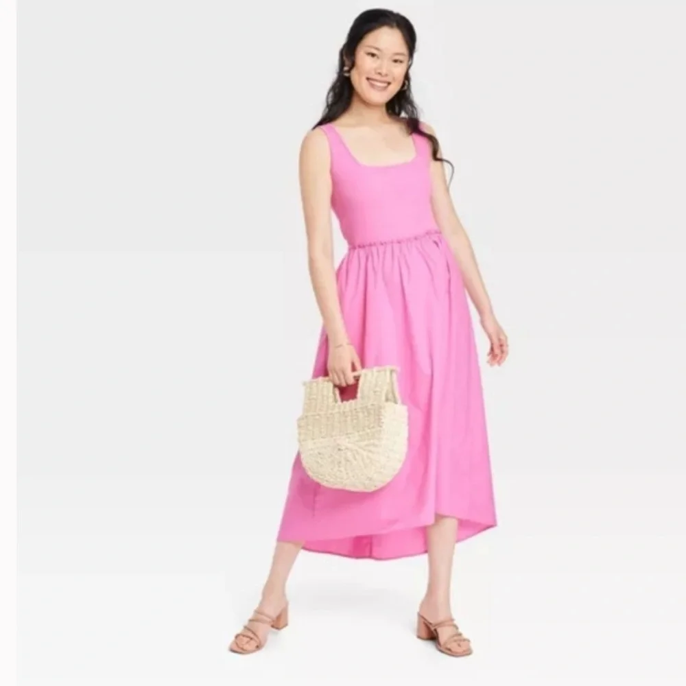 New with tags A New Day Pink midi dress so cute size XXL - Picture 3 of 5